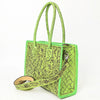 ADBG1412 American Darling Western Hand-Tooled Genuine Leather Tote Bag for Everyday Carry