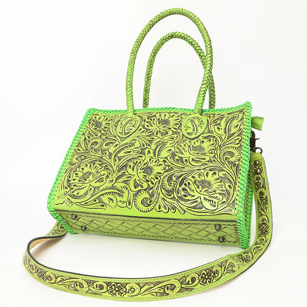 ADBG1412 American Darling Western Hand-Tooled Genuine Leather Tote Bag for Everyday Carry