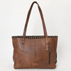 ADBG1113 American Darling Hand-Woven Saddle Blanket Western Tote Bag Genuine Leather Fringe Purse