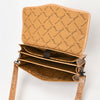 ADBG1417 American Darling Western Genuine Leather Hand-Tooled Floral Briefcase Bag for Work & Travel
