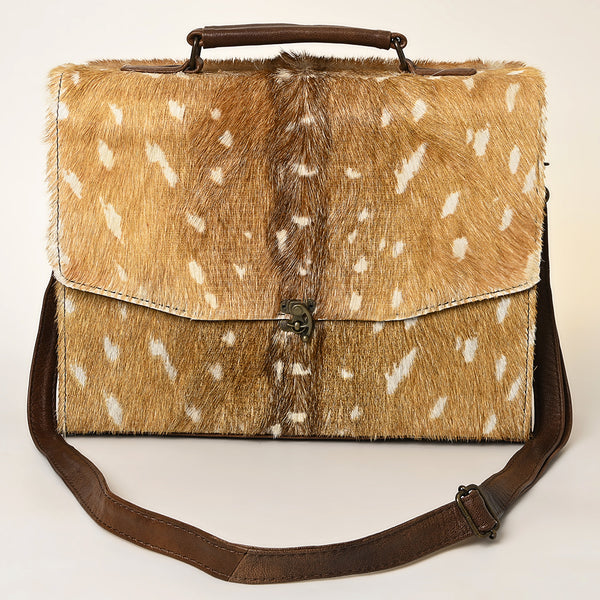 ADBG1421 American Darling Western Leather Cowhide Briefcase Bag Genuine Leather Office & Travel Case