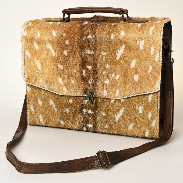 ADBG1421 American Darling Western Leather Cowhide Briefcase Bag Genuine Leather Office & Travel Case