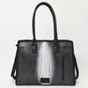 ADBG1422 American Darling Western Genuine Leather Tote Bag Crocodile Embossed Premium Handcrafted Carryall