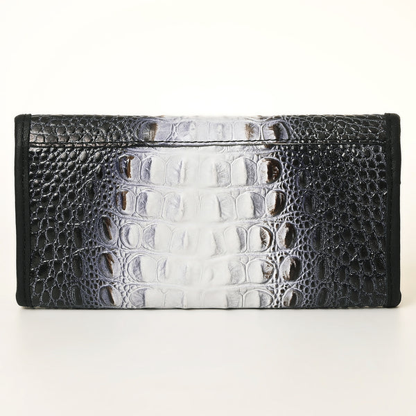ADBG1423 American Darling Crocodile Embossed Western Leather Wallet Bag Genuine Leather Women Wallet