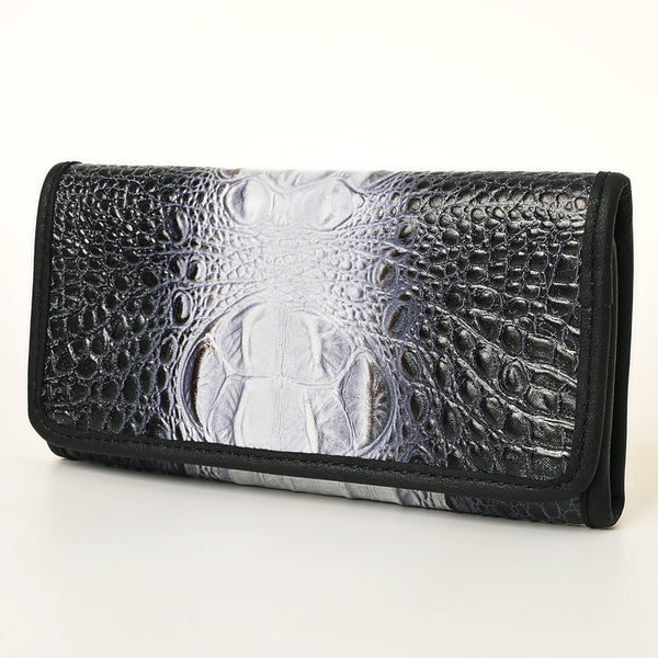 ADBG1423 American Darling Crocodile Embossed Western Leather Wallet Bag Genuine Leather Women Wallet