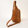 ADBG1425 American Darling Hand-Tooled Western Leather Sling Bag | Genuine Leather Floral Carved