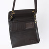 ADBGA509 American Darling Western Leather Hand Tooled Floral Carved Small Cross body Bag