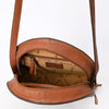 ADBGA517 American Darling Western Leather Canteen Bag Hand Tooled Floral With Tassels