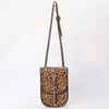 ADBGA522 American Darling Western Leather Hand Tooled Floral Carved Messenger Bag