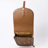 ADBGA522 American Darling Western Leather Hand Tooled Floral Carved Messenger Bag