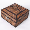 ADBGA523 American Darling Western Leather Hand Tooled Floral Carved Jewelry Case