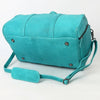 LC-ADBGM390 Leather Duffel Bag - Handmade Full-Grain Western Travel Weekender with Shoulder Strap