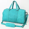 LC-ADBGM390 Leather Duffel Bag - Handmade Full-Grain Western Travel Weekender with Shoulder Strap