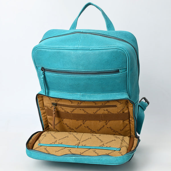 ADBGM391 Leather Backpack - Structured Full-Grain Western Travel & Work Bag