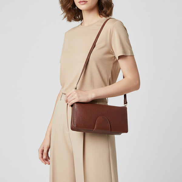 ADBGM393 Pebbled Leather Wristlet Clutch Crossbody - American Darling