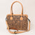 LC-ADBGZ801 Hand-Tooled Leather Tote Satchel - Western Floral Laptop Bag in Natural Tan