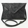 ADBG1109 American Darling Hand-Tooled Genuine Leather Western Envelope Bag Floral Carved Crossbody