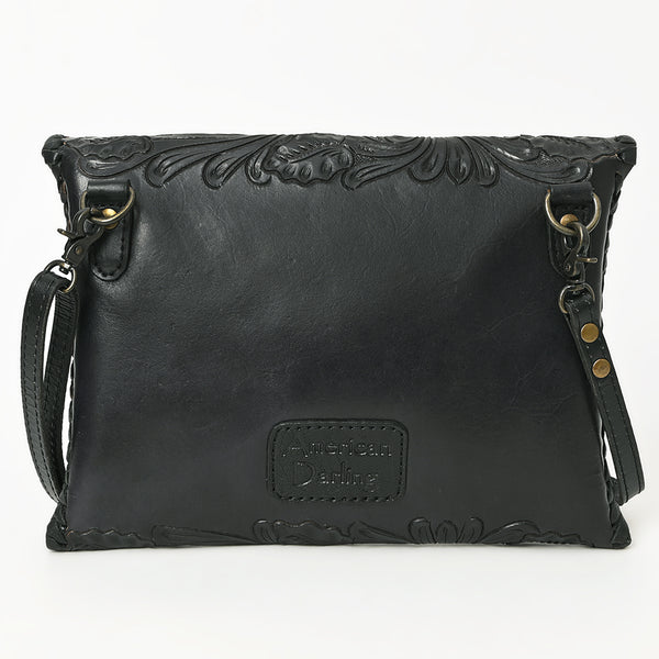 ADBG1109 American Darling Hand-Tooled Genuine Leather Western Envelope Bag Floral Carved Crossbody