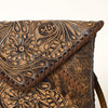 ADBG1109 American Darling Hand-Tooled Genuine Leather Western Envelope Bag Floral Carved Crossbody
