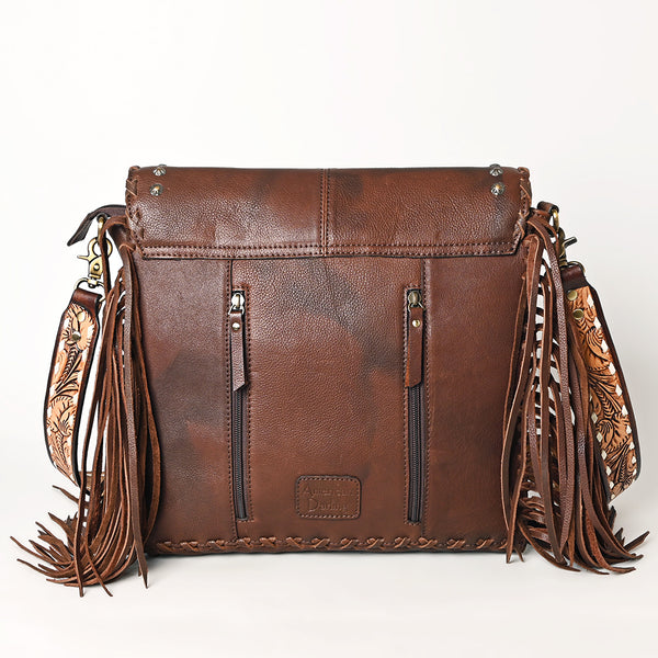 ADBGA526 American Darling Western Leather Hand Woven Saddle Blanket Cross body Bag