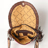 ADBGA526 American Darling Western Leather Hand Woven Saddle Blanket Cross body Bag