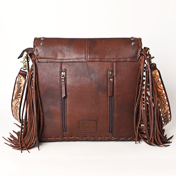 ADBGA526 American Darling Western Leather Hand Woven Saddle Blanket Cross body Bag