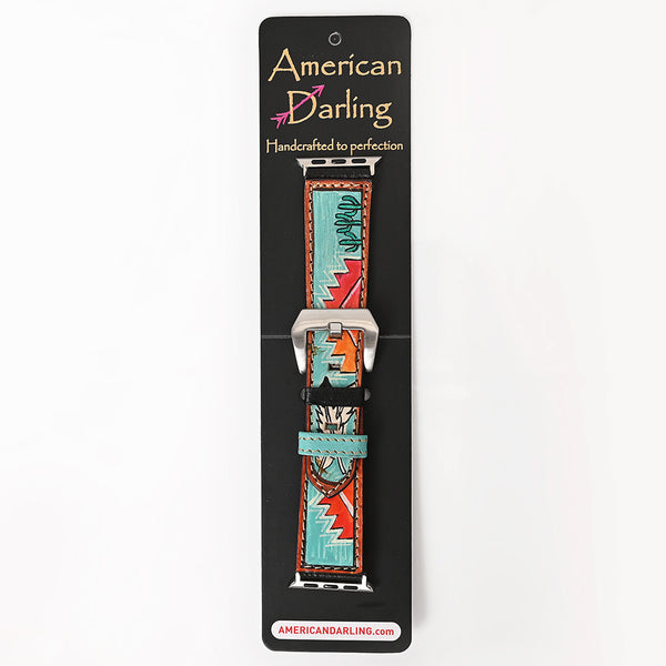 ADWAM110 Genuine Leather Hand Painted Smart I Watch Strap