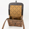 ADBG1428 American Darling Handcrafted Western Leather Messenger Bag with Floral Tooling Genuine Leather Crossbody