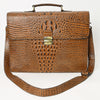 ADBG1430 American Darling Crocodile Embossed Genuine Leather Western Briefcase Bag | American Darling Work Tote