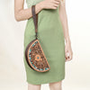 ADBG1433 American Darling Hand-Tooled Genuine Leather Western Taco Bag | Floral Carved Artisan Wristlet