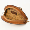 ADBG1433 American Darling Hand-Tooled Genuine Leather Western Taco Bag | Floral Carved Artisan Wristlet