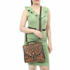 ADBGA528 American Darling Western Leather Hand Tooled Floral Messenger Bag