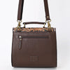 ADBGA528 American Darling Western Leather Hand Tooled Floral Messenger Bag