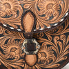 ADBGA529 American Darling Western Leather Hand Tooled FloralCrossbody Bag