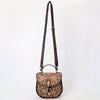 ADBGA529 American Darling Western Leather Hand Tooled FloralCrossbody Bag