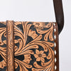 ADBGA530 American Darling Western Leather Hand Tooled Floral Small Cross body Bag
