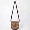 ADBGA530 American Darling Western Leather Hand Tooled Floral Small Cross body Bag