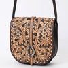 ADBGA530 American Darling Western Leather Hand Tooled Floral Small Cross body Bag