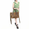 ADBGA533 American Darling Western Leather Cross body Bag Hand Tooled Floral Fringes