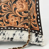 ADBGA536 American Darling Western Leather Cross body Bag Hand Tooled Hair-On Cowhide