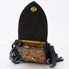 ADBGA537 American Darling Western Leather Cell Phone Holder Hand Tooled Fringe