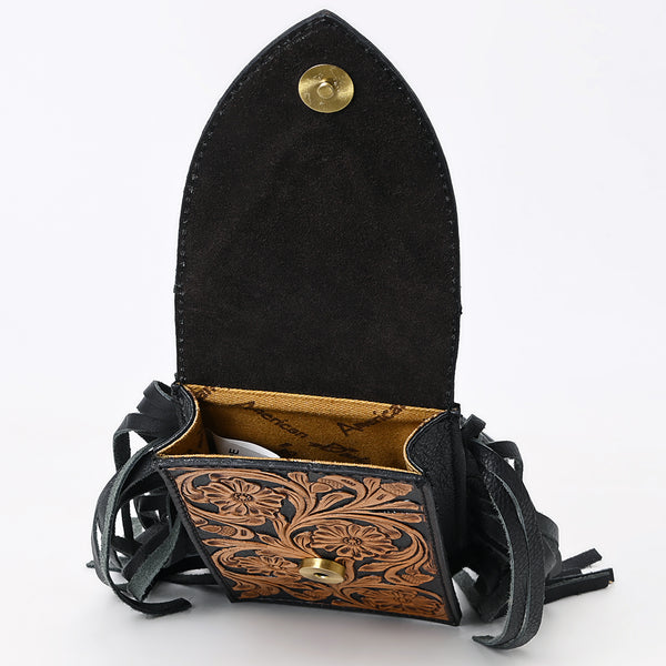 ADBGA537 American Darling Western Leather Cell Phone Holder Hand Tooled Fringe