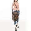 ADBGA540 American Darling Western Leather Small Cross body Bag Hand Tooled Floral