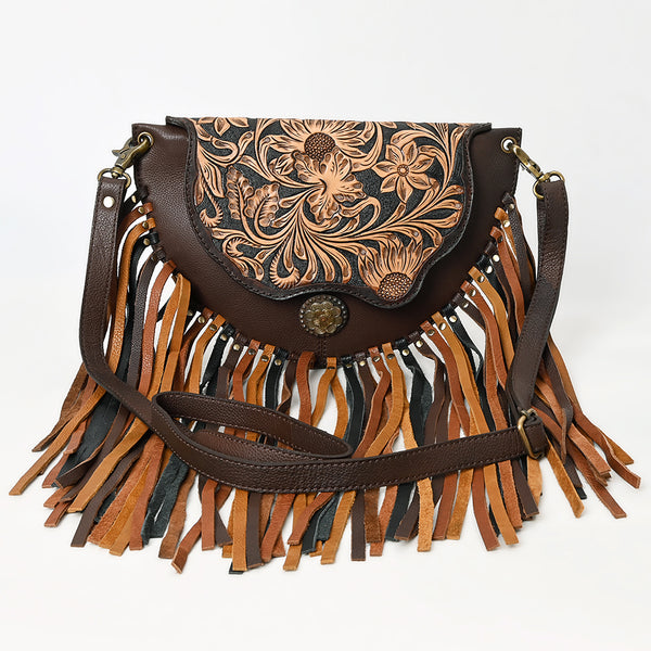 ADBGA540 American Darling Western Leather Small Cross body Bag Hand Tooled Floral