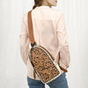 ADBGA544 American Darling Western Leather Hand Tooled Hair-On Cowhide Sling Bag