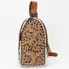 ADBGA544 American Darling Western Leather Hand Tooled Hair-On Cowhide Sling Bag