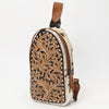 ADBGA544 American Darling Western Leather Hand Tooled Hair-On Cowhide Sling Bag
