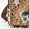 ADBGA545 American Darling Hand Tooled Leather Hair-On Cowhide Sling Bag