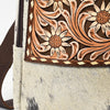 ADBGA547 American Darling Hair-On Cowhide Hand Tooled Leather Sling Bag