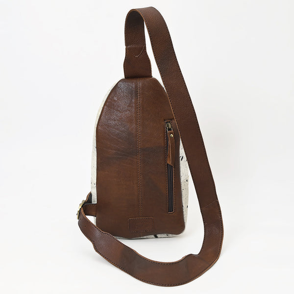 ADBGA547 American Darling Hair-On Cowhide Hand Tooled Leather Sling Bag